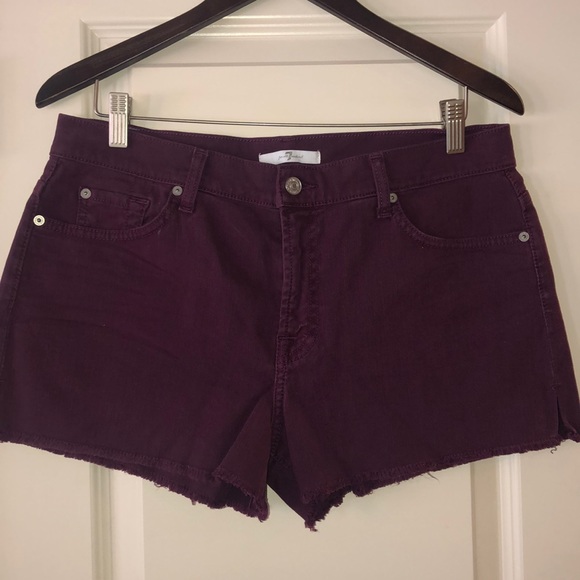 Seven7 Pants - Seven 7 Plum Jean Shorts